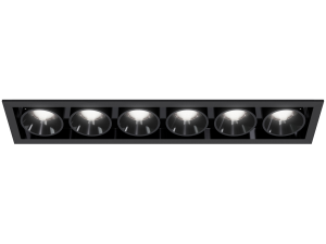 LED2 2560853 RIVA MAXI 6 zápustné svietidlo čierne