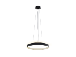 LED2 32748737DT MOON 40 P/N-Z závesné svietidlo s horným podsvietením čierne s champagne lemom stmie