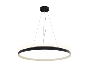 LED2 32750737DT MOON 80 P/N-Z závesné svietidlo s horným podsvietením čierne s champagne lemom stmie