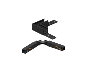 LED2 6529703 MAG II LOW CORNER-H lištový komponent čierny