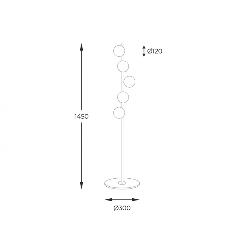 ZUMA LINE 5649 ALI stojacia lampa